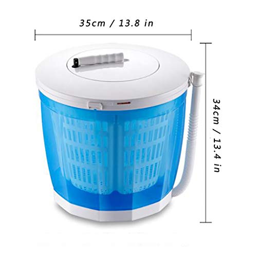 Lavadora Ecológica Portátil, Mini Lavadora Manual No Eléctrica Lavadora De Ropa Compacta Pequeña Solo Barril Centrifugado para Apartamentos De Camping