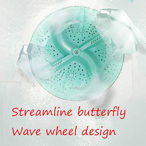 lavadora Mini BañEra Portable, Semi-AutomáTico De La MáQuina De Lavar Doble CañóN Doble Hogar Cilindro Grande Capacidad De La MáQuina De Lavado Manual De