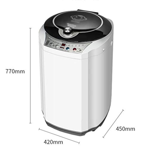 Lavadoras Rueda De Onda Completamente Automática Portátil Capacidad Materna E Infantil 3 Kg secadoras (Color : Blanco, Size : 42 * 45 * 77cm)