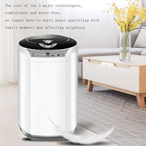 Lavadoras Rueda De Onda Completamente Automática Portátil Capacidad Materna E Infantil 3 Kg secadoras (Color : Blanco, Size : 42 * 45 * 77cm)