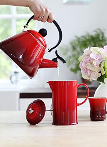 LE CREUSET Kone Tetera, Acero Inoxidable, Rojo (Cereza), 1,6 L