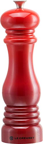 Le Creuset Molinillo de pimienta, Plástico ABS, 6.2 x 6.2 x 20.8 cm, Mecanismo de cerámica, Cereza