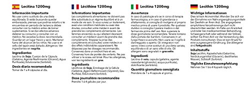 Lecitina 1200mg - ¡Bote para 4 meses! - 120 Cápsulas - SimplySupplements