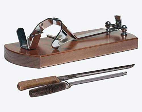 LEPANTO JAMONERO Plegable Color Nogal + Regalo Cuchillo Y CHAIRA