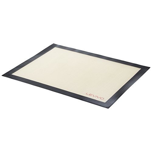 Levivo Tapete para Hornear de Silicona, Estera de Horno Antiadherente, Lámina de Horno Apta para el Lavavajillas - Estera para Hornear, 30 x 40 cm, Gris