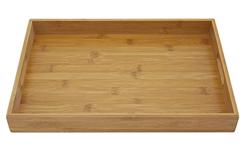 LEYENDAS Bandeja DE Bambu, con 2 prácticas Asas (40X27X4.6 CM)