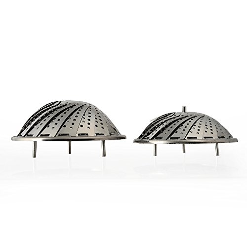 LIHAO Cesta Vaporera Cesta Vapor Plegable Acero Inoxidable - Grande