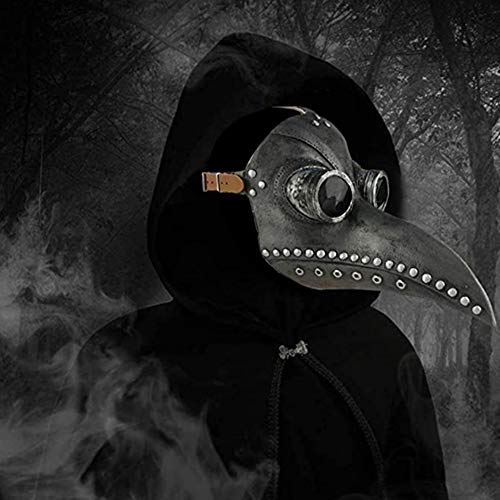 Lim Halloween Mask MáScara de MéDico de La Plaga para MáScara de Disfraz Steampunk Nariz Larga,GóTico Cosplay para Mardi Gras Fiesta de MáScaras Navidad