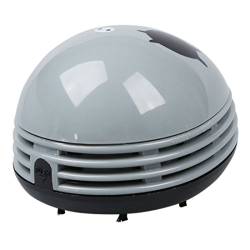 Limpiador de vacio - TOOGOO(R) mini limpiador de mesa de vacio de polvo con pilas de patron de pirata, agrisado