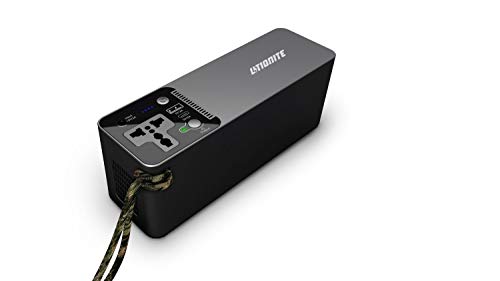Litionite Wolf 100W / 23400mAh Power Bank/Pequeño Generador de energía portátil/batería Externa - 1x AC Toma de Corriente - 1x USB - 1x USB Type-C - Cargador para Teléfono/Tableta/Drone/Computadora