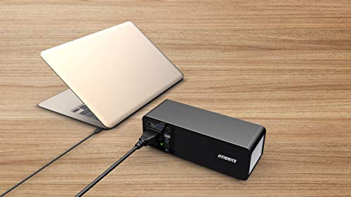 Litionite Wolf 100W / 23400mAh Power Bank/Pequeño Generador de energía portátil/batería Externa - 1x AC Toma de Corriente - 1x USB - 1x USB Type-C - Cargador para Teléfono/Tableta/Drone/Computadora