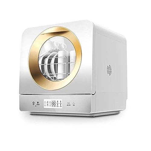LKNJLL 4 Configuración de Lugar Compacto encimera lavavajillas, lavavajillas automática Inteligente, purificación de Agua y Secado microbiana Escritorio Lavavajillas