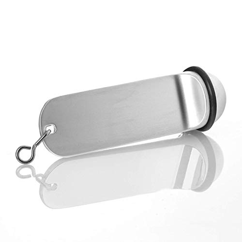 Llavero Faimex Hotel en un paquete doble de colgante para llaves de hotel de Pension Hotels grabado personalización en elegante acabado plateado con anillo de goma grabado posible