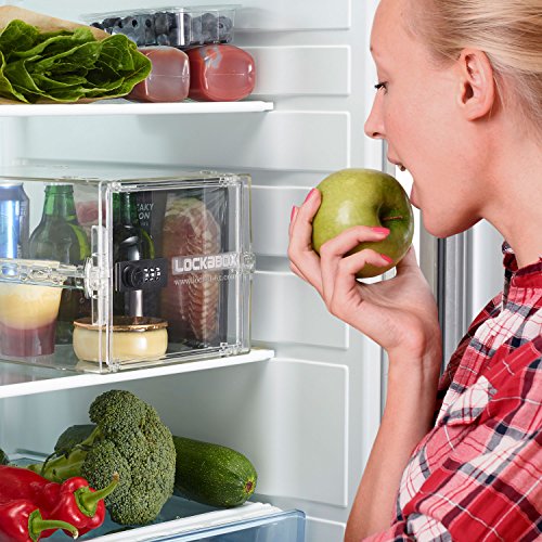 Lockabox One | Caja de seguridad compacta e higiénica para alimentos, medicinas y seguridad en el hogar (Medi Blue)