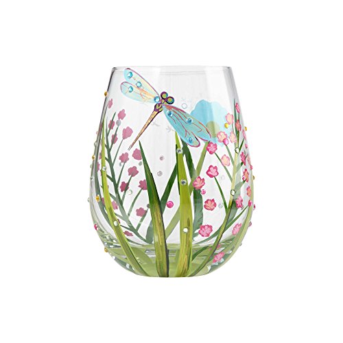 Lolita libélula - Vaso de cristal 10 x 10 x 12.5 cm
