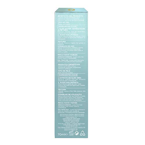 L'Oreal Paris Dermo Expertise Hydragenius Aloe Water - Cuidado Líquido Hidratante para Pieles Normales, 70 ml