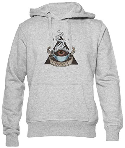 Los Santo Trinidad De Cafeína Unisexo Gris Sudadera con Capucha Hombre Mujer Mangas Cortas Tamaño L Unisex Grey Hoodie Jumper Long Sleeves Size L