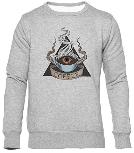Los Santo Trinidad De Cafeína Unisexo Gris Sudadera Hombre Mujer Mangas Cortas Tamaño XXL Unisex Grey Jumper Long Sleeves Size XXL