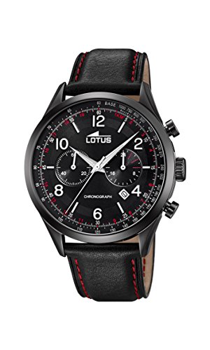 Lotus Watches Reloj Cronógrafo para Hombre de Cuarzo con Correa en Cuero 18559/1