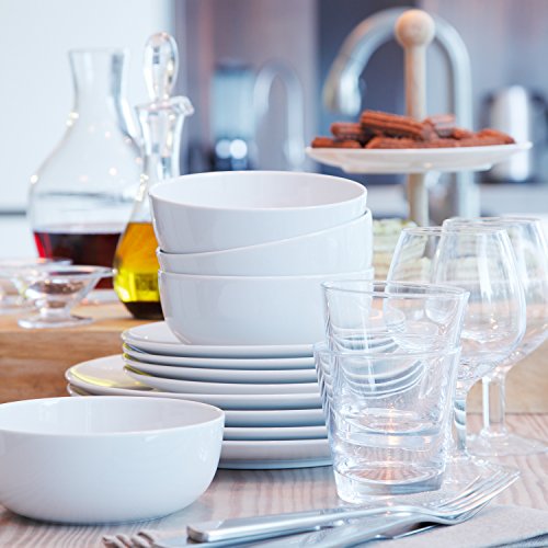 LSA International - Set de 4 boles para sopas o cereales, curvado, 15cm de diámetro
