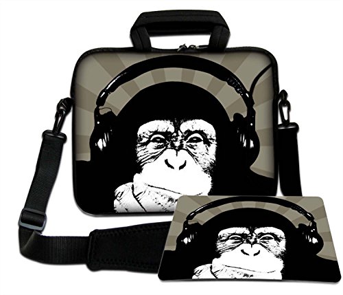 LUXBURG® 12,1 Pulgadas Bolso de hombro con diseño, Funda con Bandolera en Neopreno para Ordenador Portátil. Además alfombrilla de ratón libre! Para Apple, Acer, Asus, Chromebook, Dell, HP, Lenovo, Samsung, Sony, Toshiba etc Laptop
