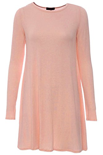 LVL Online Store Vestido - Skater - para Mujer Rosa Melocotón Más Talla 48-50