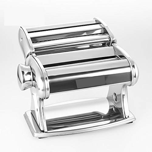 LXXL Fabricante de Fideos Extrusora de Fideos Máquina de Pasta Utensilios de Cocina Herramientas manuales Maquinaria de Fideos de arroz Rodillo de Acero Inoxidable Liso para Uso domésti