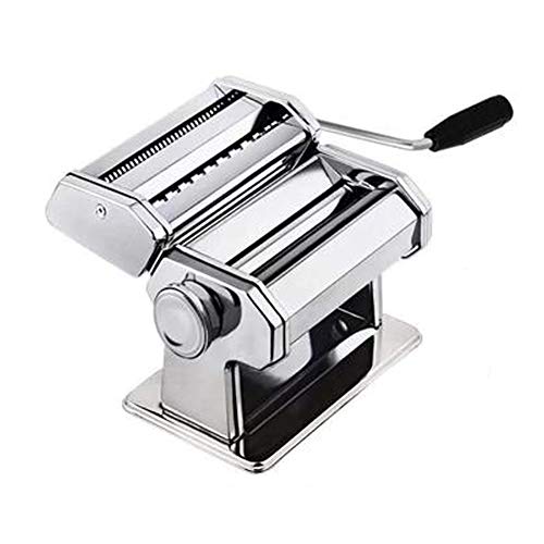 LXXL Máquina de Fideos Utensilios de Cocina Máquina de Fideos Prensa de Fideos Máquina de prensado de Fideos Manual Máquina de Laminado Autoajuste del Ancho de la Masa para Uso doméstic