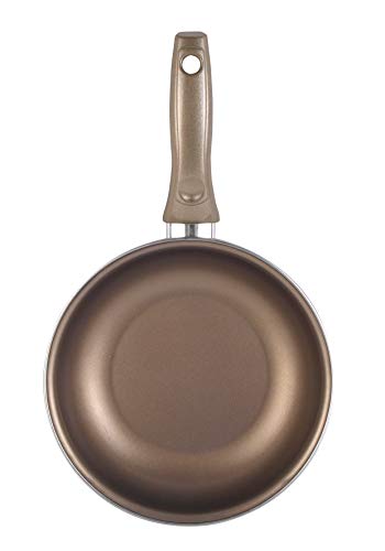 Magefesa Champagne Sartén de Acero Esmaltado, Antiadherente, 26 cm