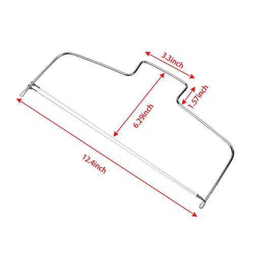 Magiin Cortador de Pasteles de Alambre Doble Ajustable de Acero Inoxidable Utensilios para Modelar Pasteles Cortador Tartas para Panaderos