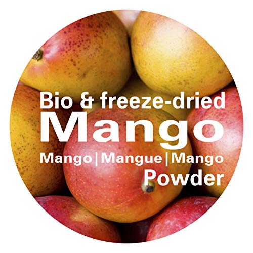 Mango en Polvo - Liofilizado|biológico|vegano|crudo|pura fruta|no aditivo|rica en vitamina|Good Nutritions 120g