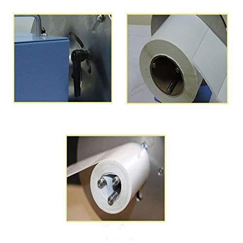 Máquina rebobinadora automática de etiquetas serie HB Rebobinadora de códigos de barras Enrolladora de etiquetas bidireccionales Velocidad ajustable 100 mm / 120 mm / 150 mm (HB-C6 120 mm con palanca