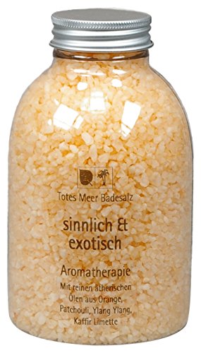 Mar Muerto Natural Sales de baño Sinnlich & exóticas 630 Talla beduftet con aceites esenciales de naranja, patchouli, Ylang y lata limettenund Geranium