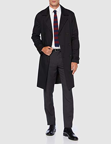 Marca Amazon - Hem & Seam Pantalones Hombre, Gris (Char), 32W / 29L, Label: 32W / 29L