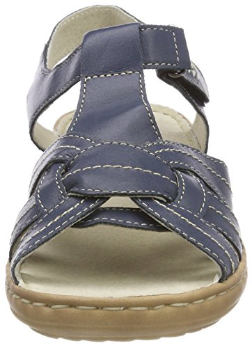 Marco Tozzi Premio 28900, Sandalias de Talón Abierto para Mujer, Azul (Navy), 40 EU
