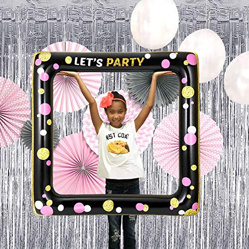 Marcos Photocall Inflable, Marco Inflable Photo Booth Props Party Para Cumpleaños Boda Nupcial Ducha Baby Shower Foto de Graduación Playa Piscina
