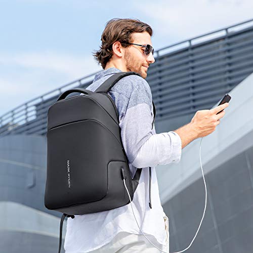 Mark Ryden Mochila Antirrobo,15.6 Pulgadas Impermeable Mochila portatil，Mochilas Trabajo Hombre con Puerto de USB, Bolsa de Negocios Hombres y Mujeres Escolares,Viaje,Senderismo, Trabajo