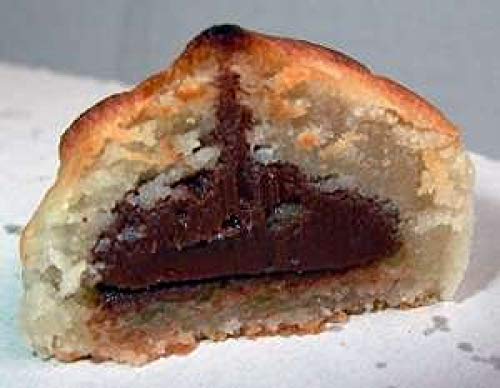Mazapán relleno de chocolate líquido, 200g - suspiros de chocolate