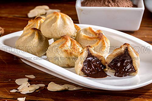 Mazapán relleno de chocolate líquido, 200g - suspiros de chocolate