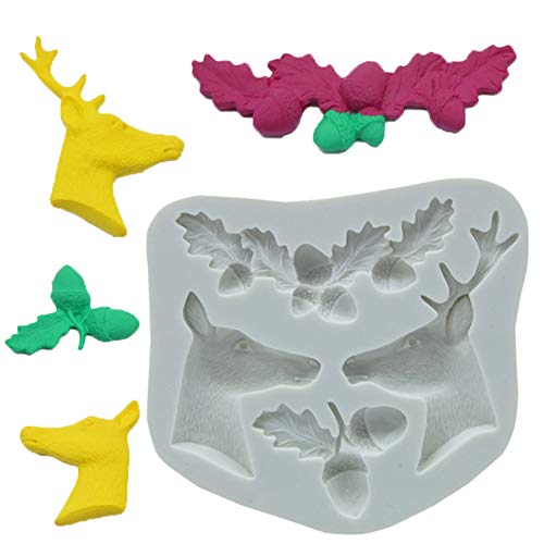 MEISISLEY moldes Silicona Navidad moldes Silicona reposteria Navidad Navidad Creativo Molde Navidad DIY Molde Variedad de Navidad Molde