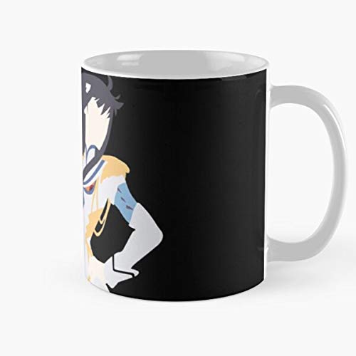 MELIBALI Satsuki Otaku Ryuko Anime Ragyo Matoi Mako NUI Kiryuin Manga Mankanshoku Best Mug Tiene 11oz de Mano Hechas de cerámica de mármol Blanco