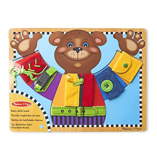 Melissa & Doug- Tablero puzle abroches Osito (13784)