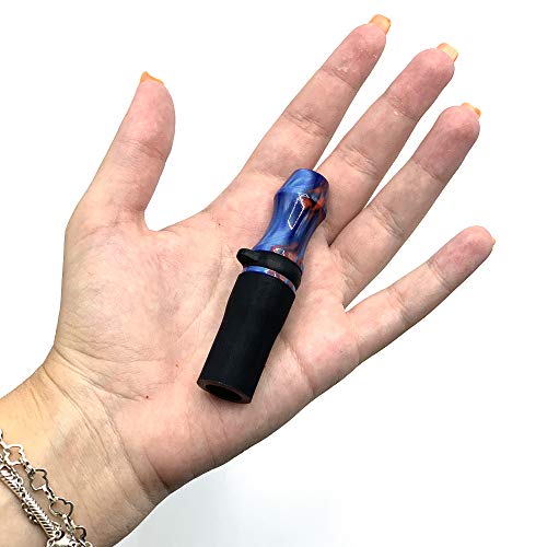 Memories Boquilla para Cachimba/Shisha, Resina. Accesorio cachimba Personal, Premium. Boquilla Shisha + Cinta de Colgar. (Rojo Azul)