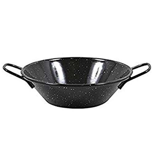 Menax - Paellera Honda Mini - Acero Vitrificado Antiadherente - Diámetro 14 cm - Set de 6