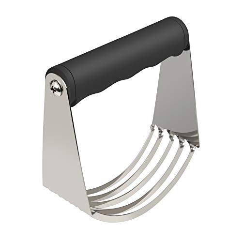 Mezclador de Harina de Acero Inoxidable con Mango Ergonómico Antideslizante Cortador de Masa para Uso Doméstico y Profesional