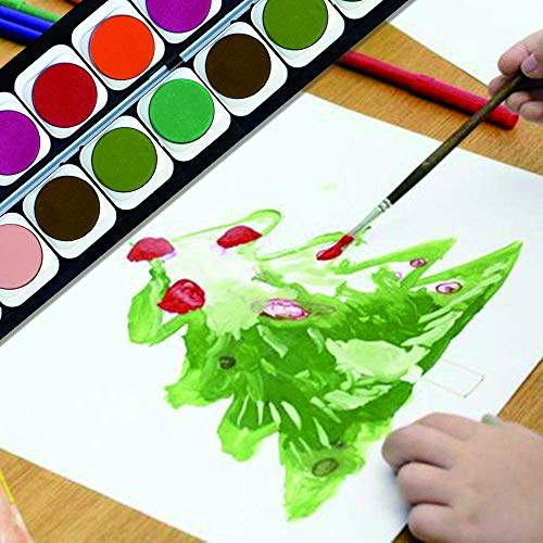 MIAOKE 145 Set de Pintura Niños, Caja de Aluminio Deluxe y Kit de Dibujo con Lápices de Colores, Marcadores, Pinturas de Acuarela, Crayones, Lápices HB, Pastel de Acuarela, Pincel, Bloc de Dibujo