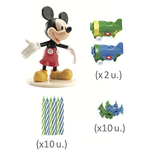 MICKEY 303000 - Kit de decoración para tartas, plástico, multicolor, 11 x 5 x 23 cm