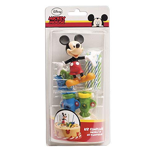 MICKEY 303000 - Kit de decoración para tartas, plástico, multicolor, 11 x 5 x 23 cm