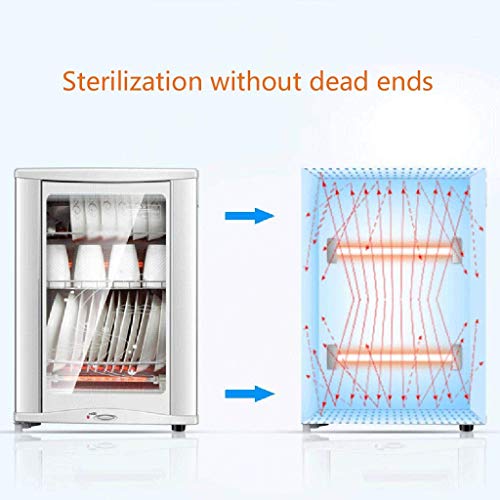 Mini Esterilizador Comercial Pie DesinfeccióN Armario Hogar Secador PequeñO Acero Inoxidable Estante De Almacenamiento 42.5 * 36.5 * 61cm, 600 W Gran Capacidad