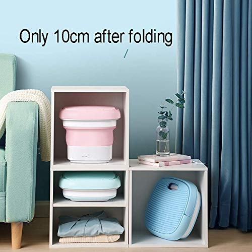 Mini máquina de Lavado Lavadora portátil Plegable con Generador de Ozono La tasa de esterilización Puede alcanzar el 99.26% Adecuado para Hogar Viaje Desinfectar de Ropa Interior (Verde)